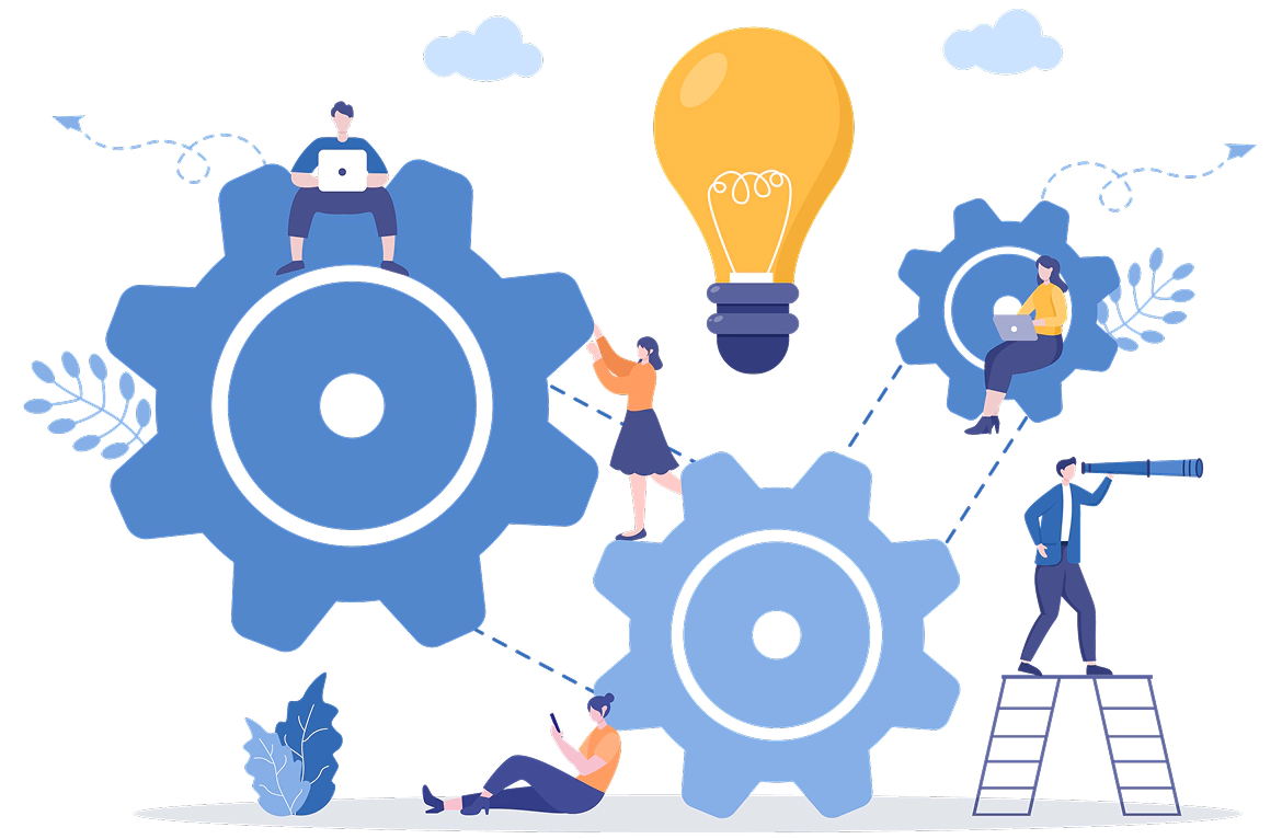 設計とものづくりを支えるイメージイラスト